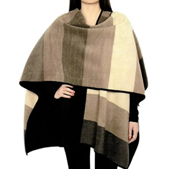 Ike Behar Reversible Soft Cozy Fashion Wrap - Picture 6 of 9